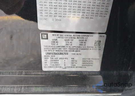 2020 Buick Envision Awd Essence из США, поврежденный, VIN LRBFX2SA2LD067928